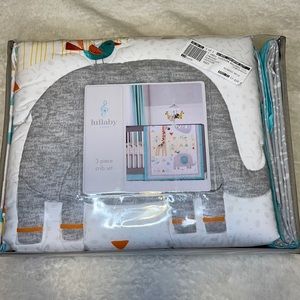 Lullaby Lane 3 Piece Crib Set Elephant Giraffe & Sloth Set